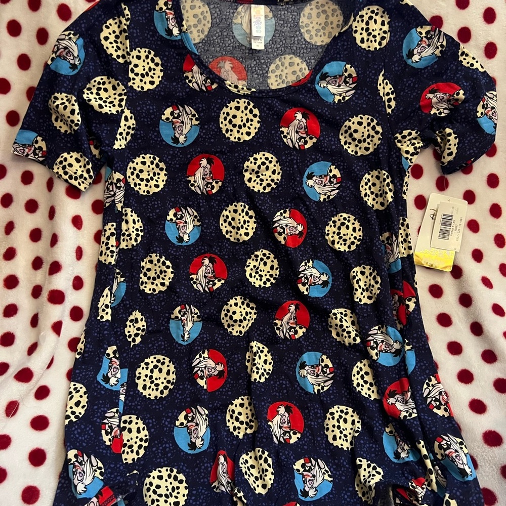 Dalmatian Print Navy T-Shirt